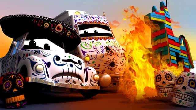 S01:E13 - The Pinata Catches Fire on Dias De Los Muertos