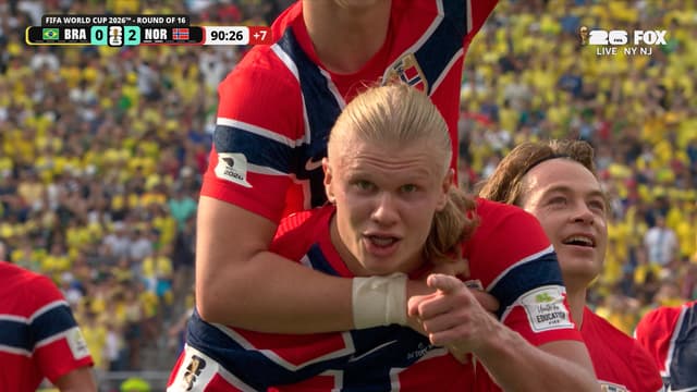 S2026:E262 - Erling Haaland Scores Stunning Long-Range Goal to Extend Norway's Lead Over Brazil