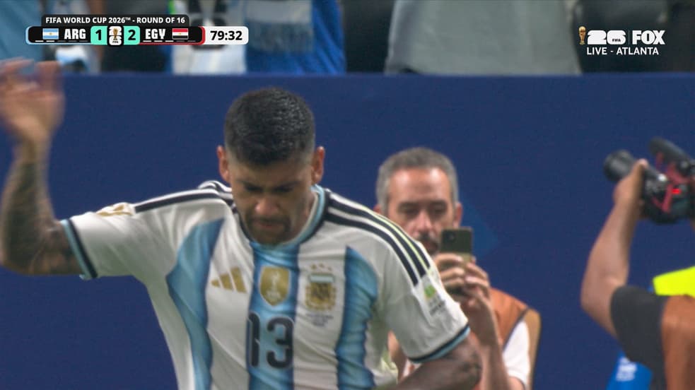 Cristian Romero Heads in Messi Cross to Pull Argentina Closer vs. Egypt
