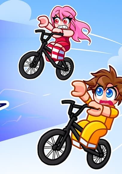 S01:E11 - Admin Speedrunner vs. Hunters in Roblox Bike Obby! poster