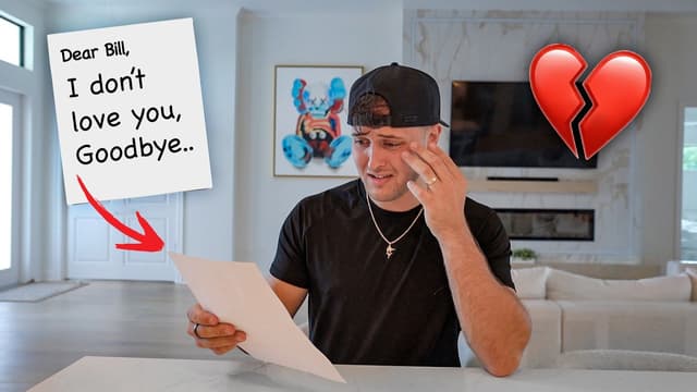 S01:E08 - I Leave Bill a Goodbye Letter to See How He'll React When He Finds It