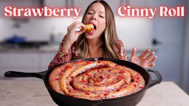 S01:E07 - I Made a Giant Strawberry Cinnamon Roll for Valentine's Day