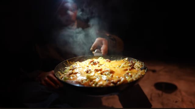 S01:E05 - Solo Camping in the Rain - Campfire Bibimbap Mukbang
