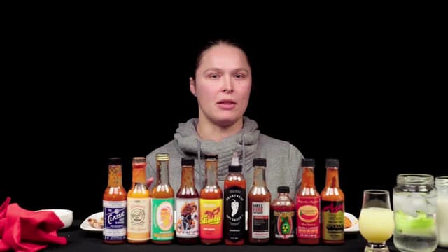 S13:E02 - Ronda Rousey Splits Bones While Eating Spicy Wings