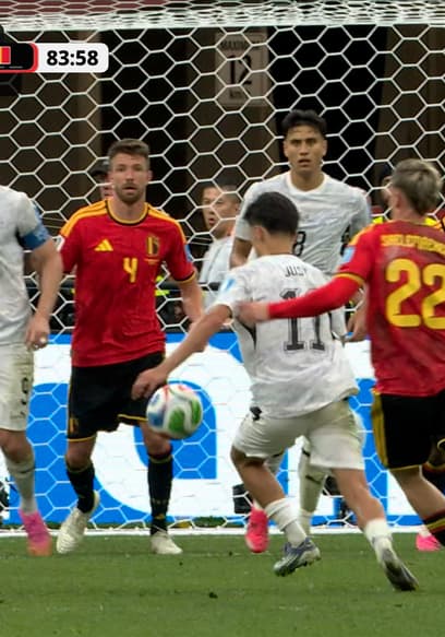 New Zealand's Elijah Just Slots Home Rebound Against Belgium poster