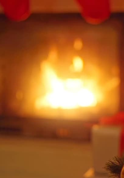 S01:E09 - Christmas Fireplace With Music & Crackling poster