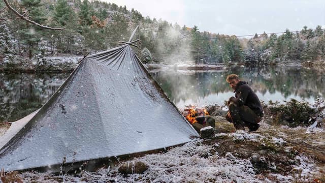 S01:E02 - 2 Nights Solo Camping in the Snow and Rain