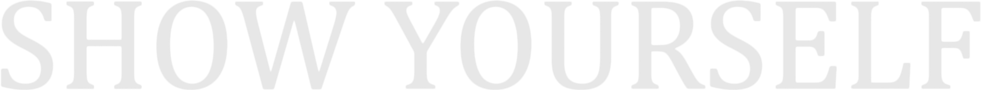 Show Yourself