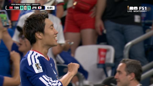 S2026:E103 - Japan’s Daichi Kamada scores goal to take early lead vs Tunisia