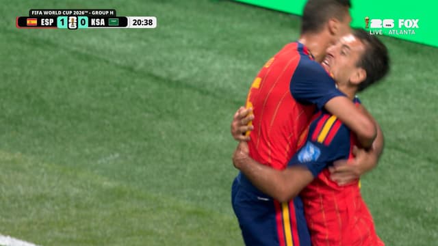 S2026:E108 - Mikel Oyarzabal scores goal to extend Spain’s lead vs Saudi Arabia