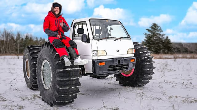 S01:E09 - Mini Truck on 6-Foot-Tall Wheels!