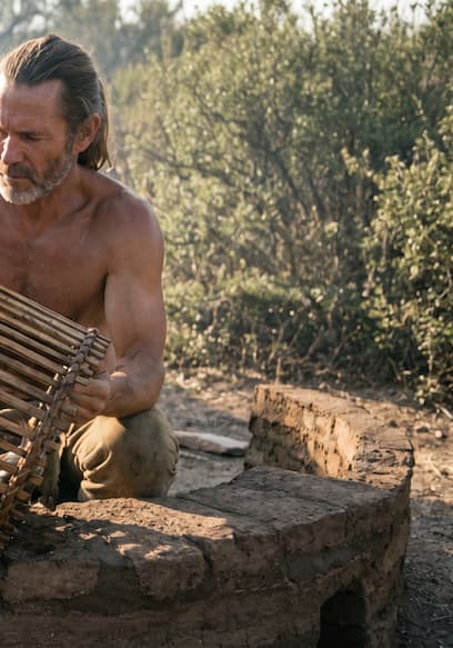 S02:E12 - Primitive Fish Trap Success! poster