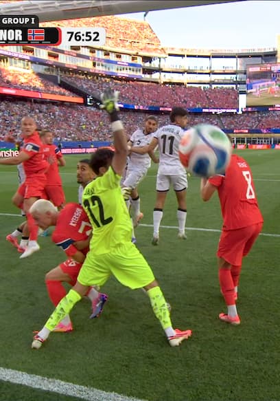 Norway’s Leo Østigård Scores Header Off Corner to Extend Lead vs. Iraq poster