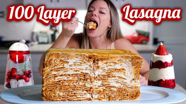 S01:E02 - 100 LAYER LASAGNA - the Ultimate Holiday Pasta Recipe - Cooking, Talking, Mukbang!