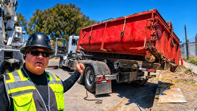 S01:E10 - This Rolloff Bin Was Seconds From Falling Off the Truck