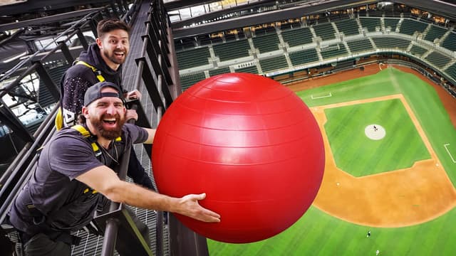 S01:E06 - Extreme Catching Battle vs. Dude Perfect From Stadium Roof!