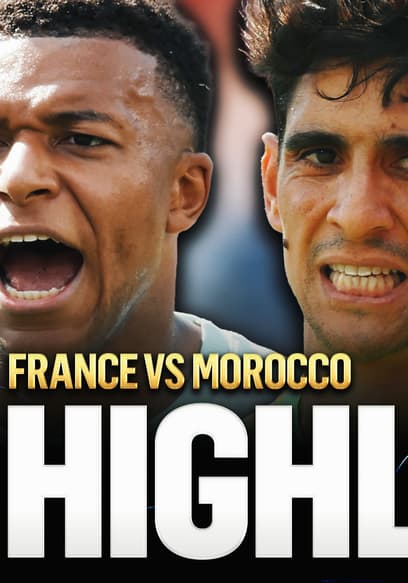 France vs. Morocco poster