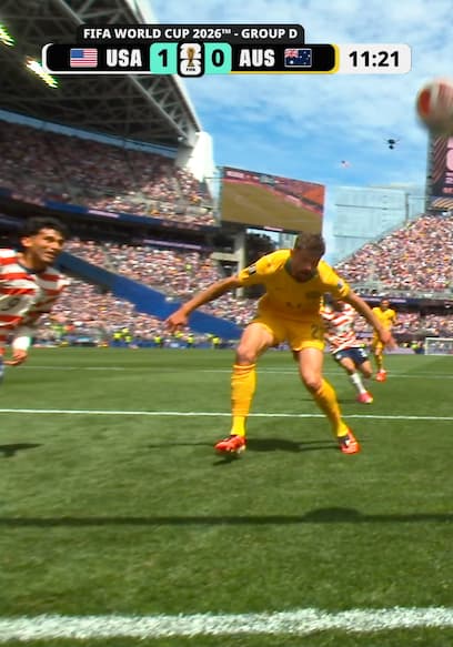 United States Takes Early Lead vs. Australia Through Own Goal poster