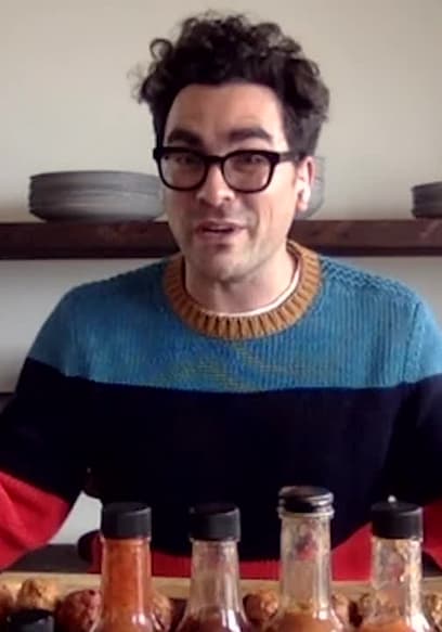 S12:E04 - Dan Levy Gets Panicky While Eating Spicy Wings poster