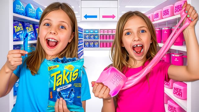 S01:E02 - 1 Color Shopping Challenge! Pink vs. Blue