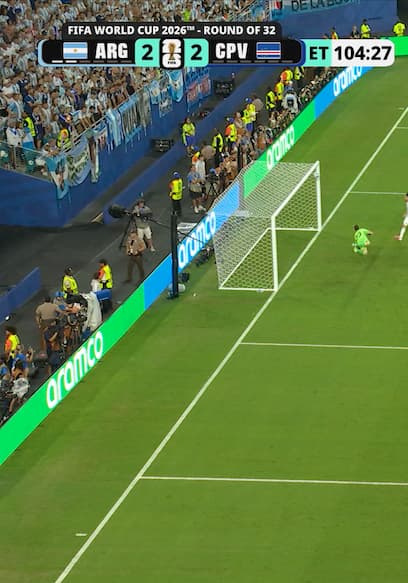 Cape Verde Pulls Even Again vs. Argentina, Sidny Lopes Cabral Curls in Stunning Goal in Extra Time poster