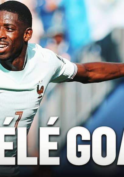 France's Ousmane Dembélé Scores Goal From Outside the Box to Extend Lead vs. Morocco poster