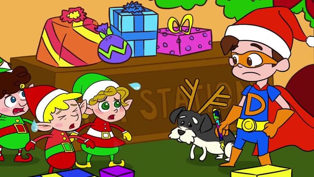 S02:E12 - Super Drew Saves Christmas and Santa's Reindeers - a Stupendous Drew Pendous Superhero Story