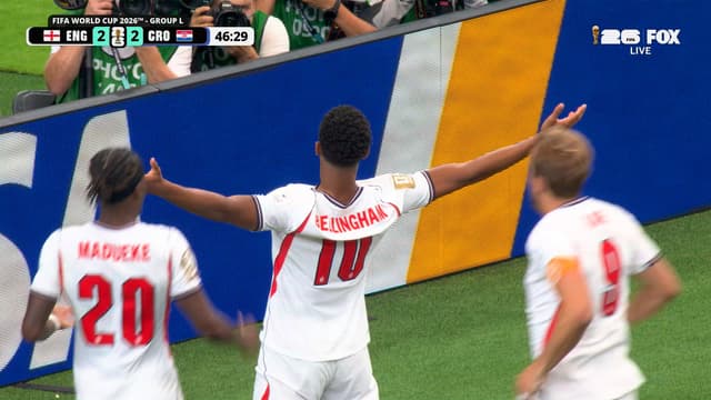S2026:E66 - England’s Jude Bellingham scores in first minute of second half, taking lead over Croatia