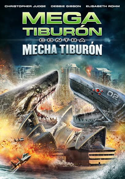 Mega Tiburón Contra Mecha Tiburón (Doblado)