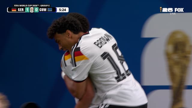 S2026:E20 - Felix Nmecha scores Germany’s first goal of 2026 FIFA World Cup™ to take 1-0 lead over Curaçao