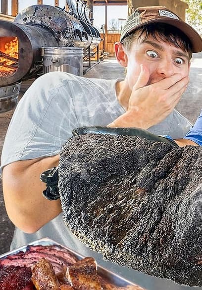 S01:E01 - Two Brits Try the #1 Texas BBQ in the World! poster