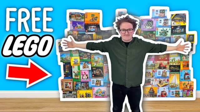 S01:E12 - I Built 100 FREE LEGO Sets! + I Built a MANSION for My CAT! + What My CATS Do at NIGHT...