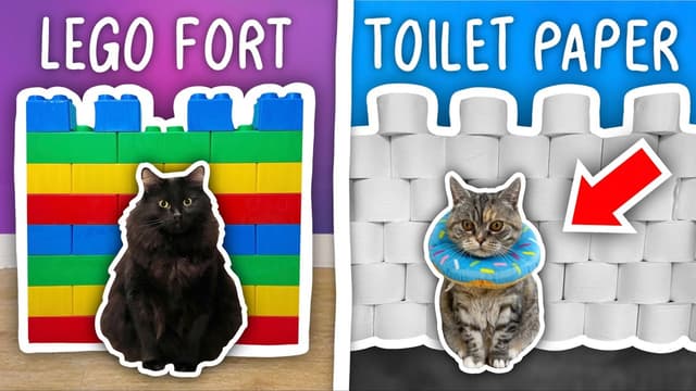 S01:E04 - I Built 10 Incredible Cat Forts! + I Attempted Extreme LEGO Challenges!