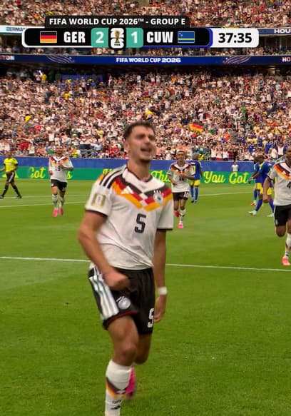 Germany’s Nico Schlotterbeck Scores Header Off Corner, Taking Lead Over Curaçao poster