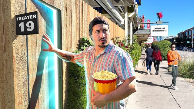 S01:E17 - I Built a Secret Movie Theater in Public