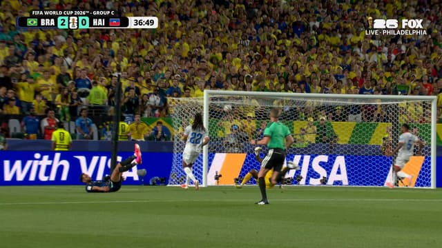 S2026:E91 - Brazil's Matheus Cunha rips screamer for his second goal of first half, extending lead vs Haiti