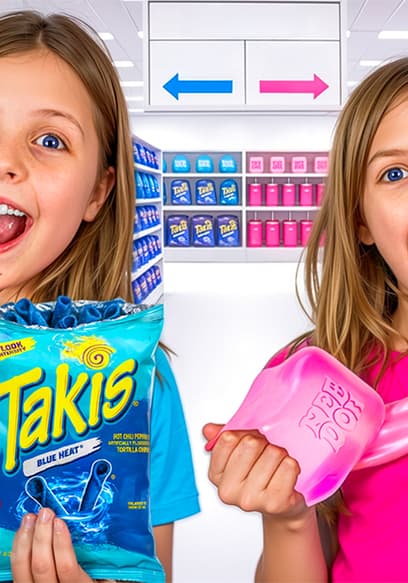 S01:E02 - 1 Color Shopping Challenge! Pink vs. Blue poster
