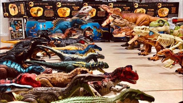S01:E02 - T Rex vs todos los carnívoros de Camp Cretaceous & Jurassic World: baryonyx, carnotauro, spino etc