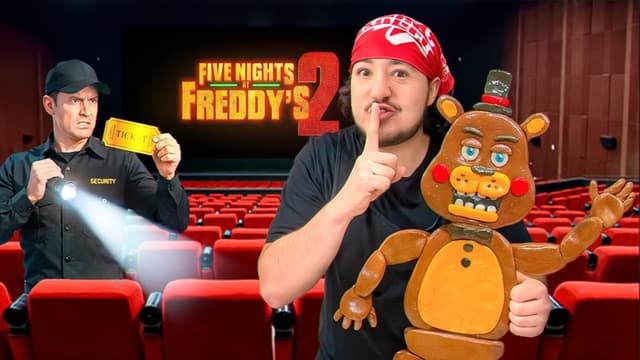S01:E12 - SNEAKING Candy Toy Freddy Into the FNAF 2 Movie! + Sneaking Candy SpongeBob Into the SpongeBob Movie! + Eating Only Steal a Brain Rots for 24h!