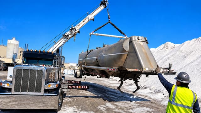 S01:E11 - This 50,000 LB Salt Trailer Suddenly Nose-Dived