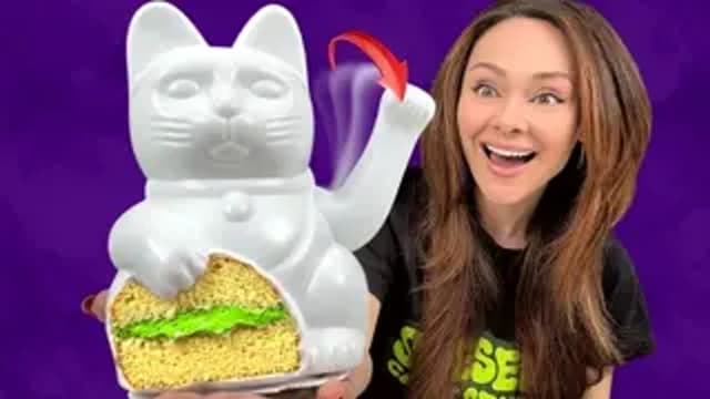 S01:E06 - Making an Animatronic Lucky Cat Cake... Out of Candy!