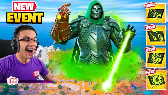 S01:E13 - Nick eh 30 Reacts to Doom Island Event in Fortnite!