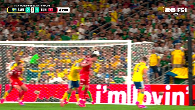 S2026:E34 - Tunisia’s Omar Rekik scores brilliant header, trimming deficit against Sweden