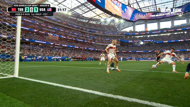 S2026:E168 - Türkiye's Barış Alper Yılmaz Scores After Slight Deflection Against United States