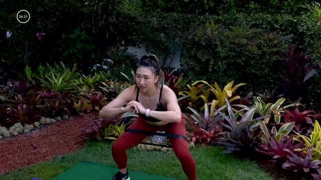 S01:E04 - 44 Min Plyo Booty Burn Workout With Band & Dumbbells