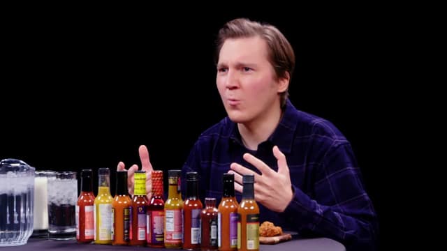 S19:E12 - Paul Dano Needs a Burp Cloth While Eating Spicy Wings