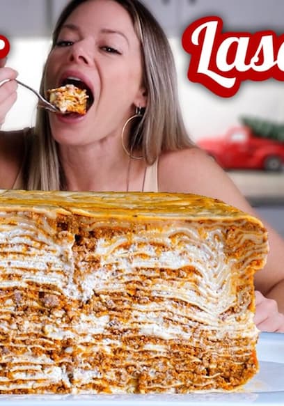 S01:E02 - 100 LAYER LASAGNA - the Ultimate Holiday Pasta Recipe - Cooking, Talking, Mukbang! poster