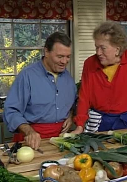S01:E09 - Soup - Four Classics: Onion, Vichyssoise, Mediterranean Fish, and Chicken poster