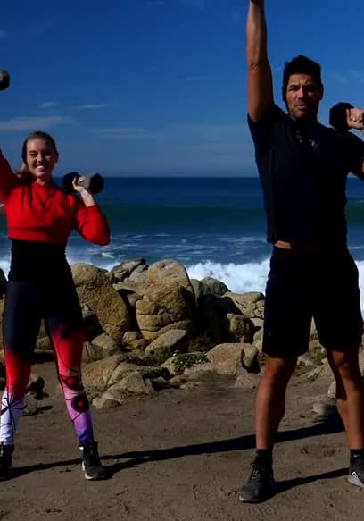 S01:E01 - 30 Min Full Body Workout With Weights for All Levels poster