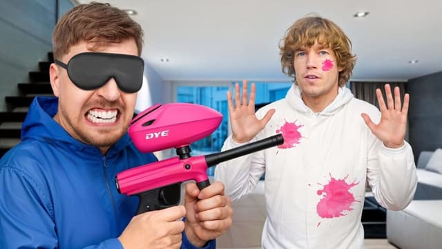 S01:E02 - Blindfolded Paintball With Mr. Beast!